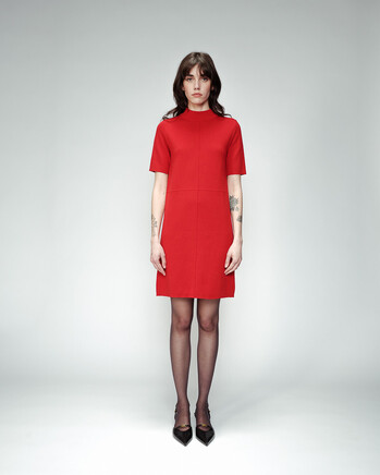 RED KNIT DRESS (OCTOBRE) GRACE&MILA