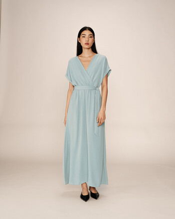 LONG DRESS BLEU PAPILLON GRACE&MILA