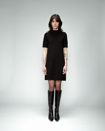 BLACK KNIT DRESS (OCTOBRE) GRACE&MILA