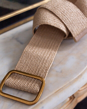 CAMEL KNIT BELT (MEDELIN) GRACE&MILA