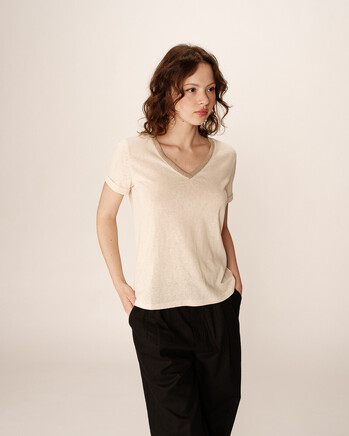 T-SHIRT BEIGE PEPITO GRACE&MILA