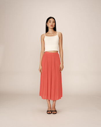 SKIRT CORAIL PLISSE GRACE&MILA