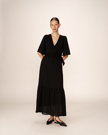 LONG DRESS NOIR PERSE GRACE&MILA