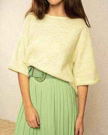 KNITTED BELT GREEN (ILLUSTRE) GRACE & MILA