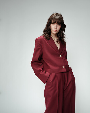 BURGUNDY JACKET (OTTO) GRACE&MILA